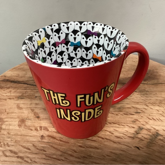“The Fun’s Inside” Coffee / Tea / Beverage Mug / Cup - Ceramic - Excellent - Picture 3 of 13